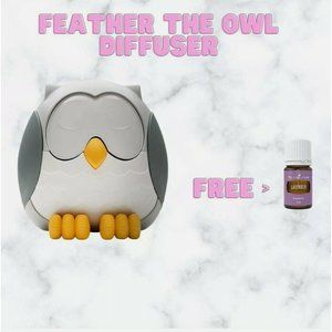 Young Living Feather the Owl Diffuser - 10 LED Settings & 5 White Noise Sounds